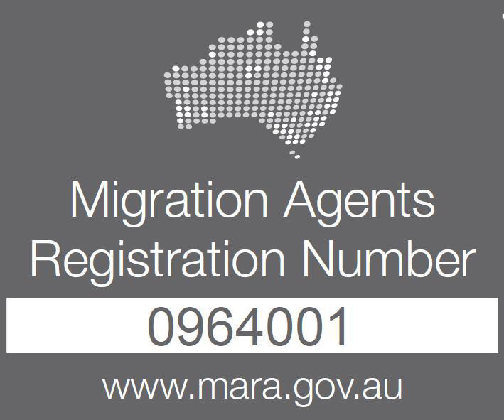 Migration Agents Registration Number 0964001 - www.mara.gov.au